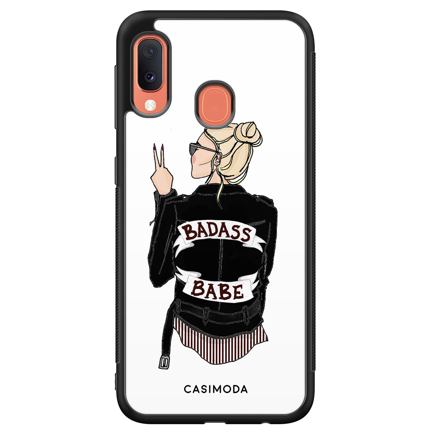 Samsung Galaxy A20e hoesje Badass babe blondine