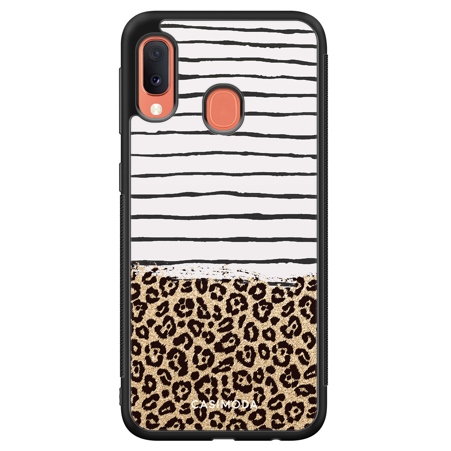 Samsung Galaxy A20e hoesje Leopard lines