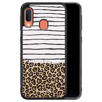 Casimoda Samsung Galaxy A20e hoesje - Leopard lines