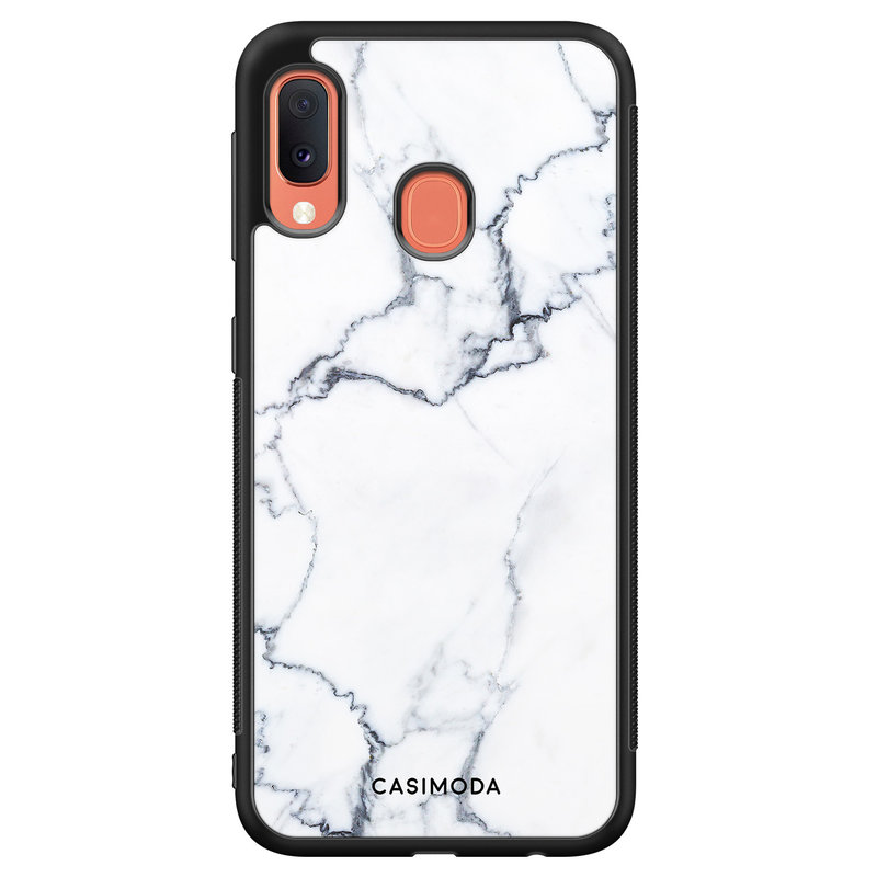 Casimoda Samsung Galaxy A20e hoesje - Marmer grijs