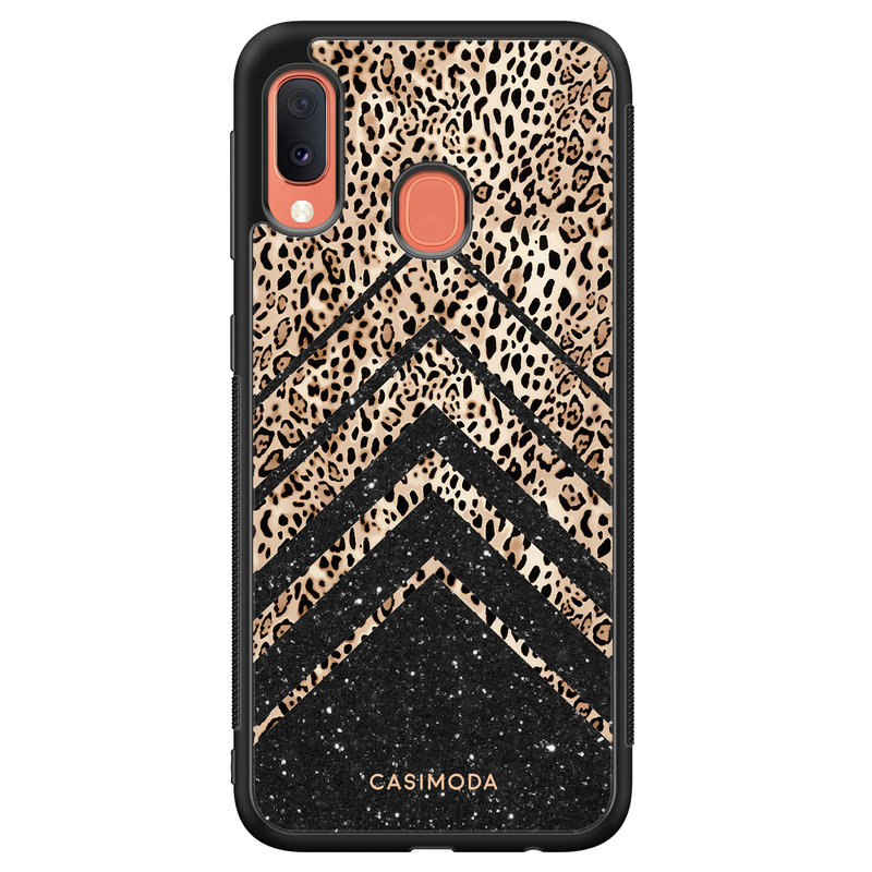 Casimoda Samsung Galaxy A20e hoesje - Chevron luipaard