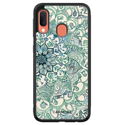 Casimoda Samsung Galaxy A20e hoesje - Mandala blauw