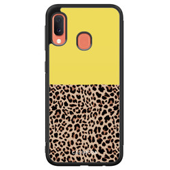 Casimoda Samsung Galaxy A20e hoesje - Luipaard geel