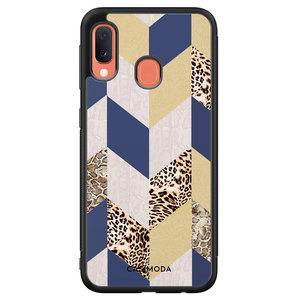 Casimoda Samsung Galaxy A20e hoesje - Blue leo wild