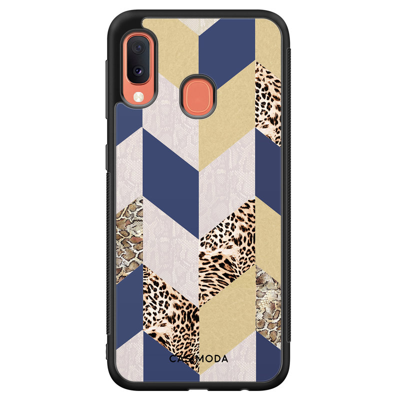 Casimoda Samsung Galaxy A20e hoesje - Blue leo wild