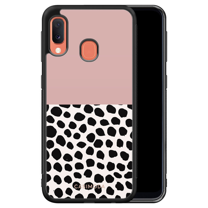 Casimoda Samsung Galaxy A20e hoesje - Pink dots