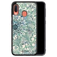 Casimoda Samsung Galaxy A20e hoesje - Mandala blauw