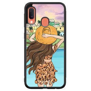 Casimoda Samsung Galaxy A20e hoesje - Sunset girl