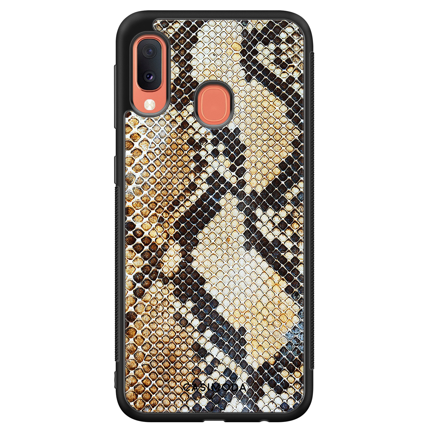 Samsung Galaxy A20e hoesje Golden snake