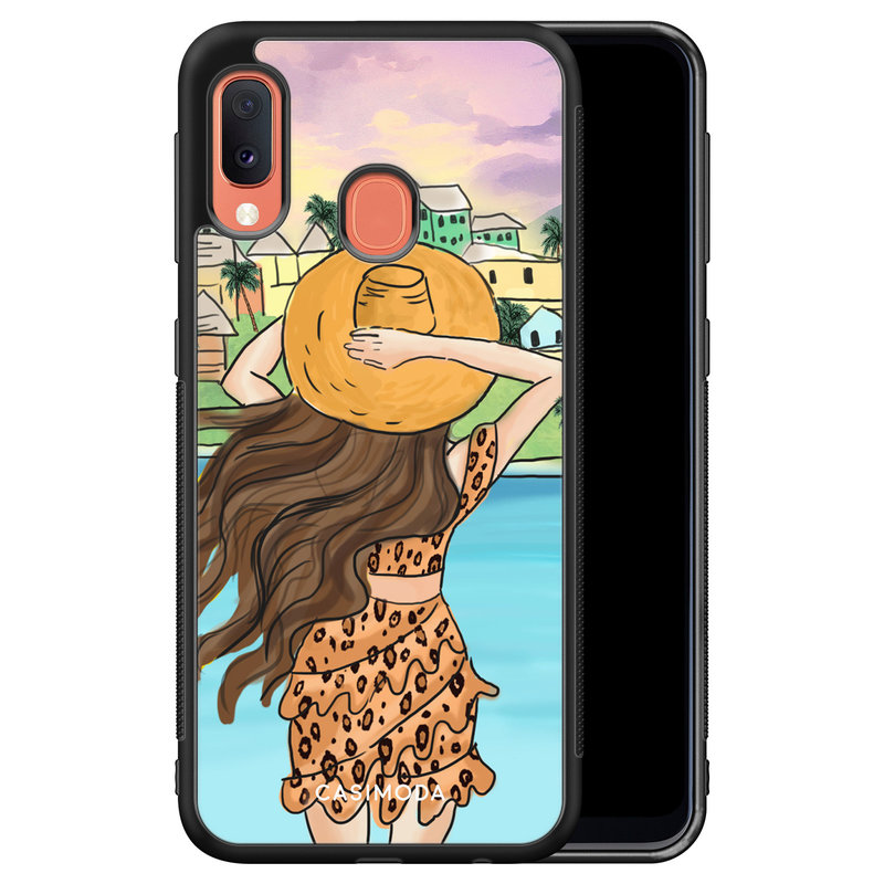 Casimoda Samsung Galaxy A20e hoesje - Sunset girl