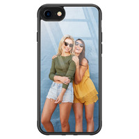 Casimoda iPhone SE 2020 glazen hoesje - Hardcase met foto