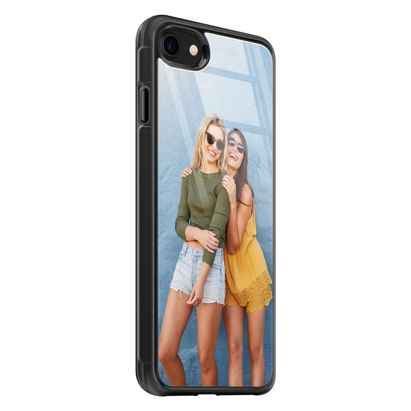 iPhone SE 2020 glazen hoesje - Hardcase met foto