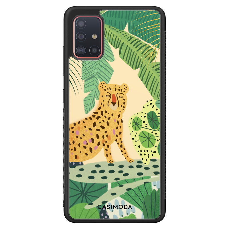 Casimoda Samsung Galaxy A71 hoesje - Jungle luipaard