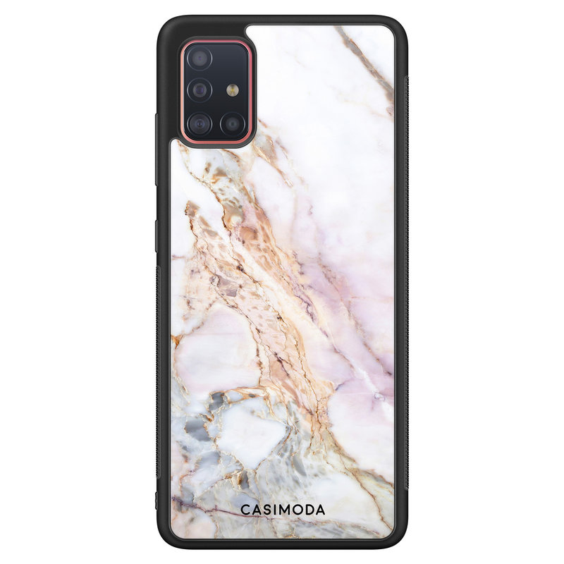 Casimoda Samsung Galaxy A71 hoesje - Parelmoer marmer