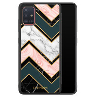 Casimoda Samsung Galaxy A71 hoesje - Marmer triangles