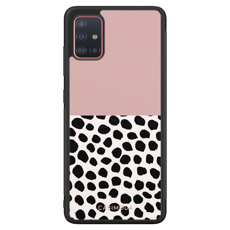 Casimoda Samsung Galaxy A71 hoesje - Pink dots