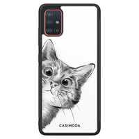Casimoda Samsung Galaxy A71 hoesje - Peekaboo
