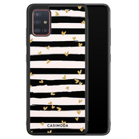 Casimoda Samsung Galaxy A71 hoesje - Hart streepjes