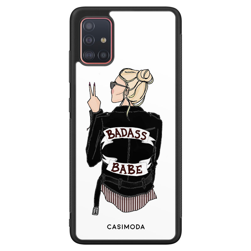Casimoda Samsung Galaxy A71 hoesje - Badass babe blondine