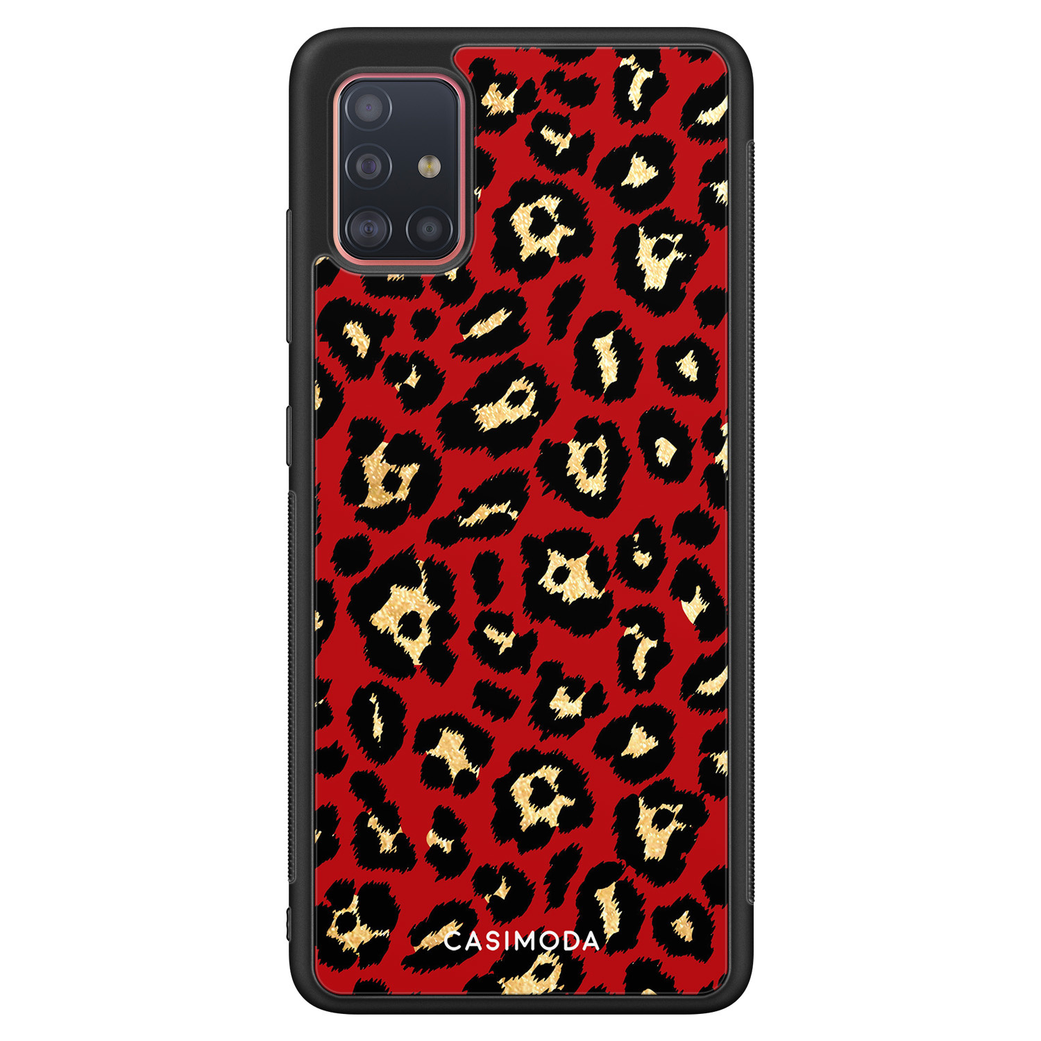 Samsung Galaxy A71 hoesje - Luipaard rood