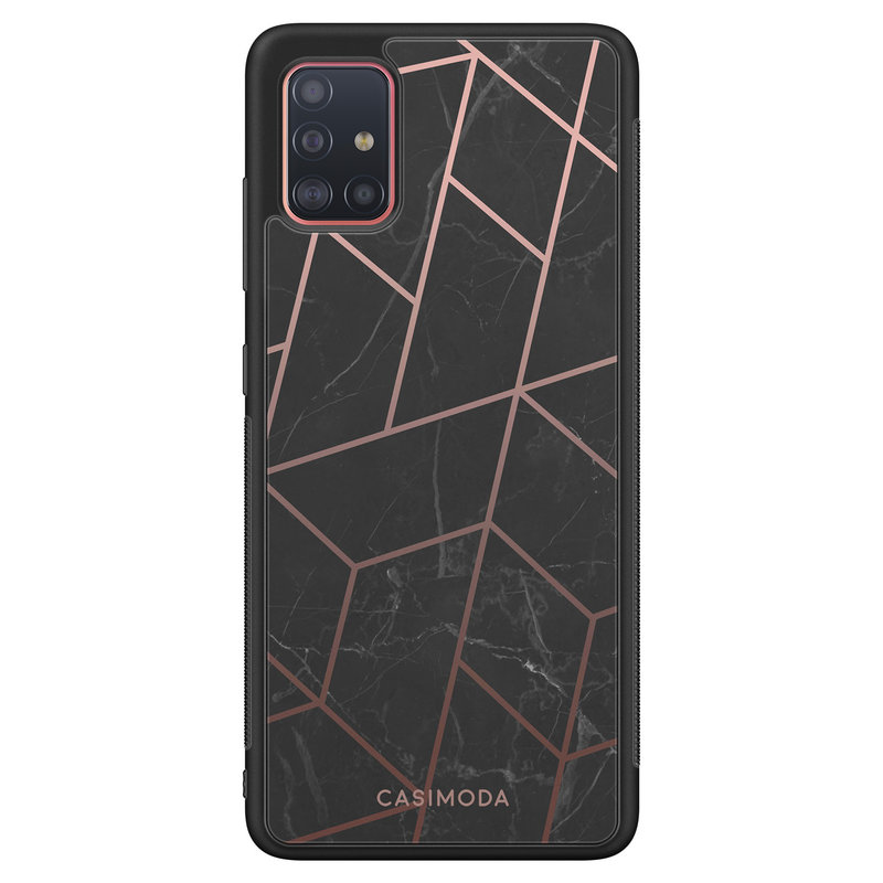 Casimoda Samsung Galaxy A71 hoesje - Marble grid