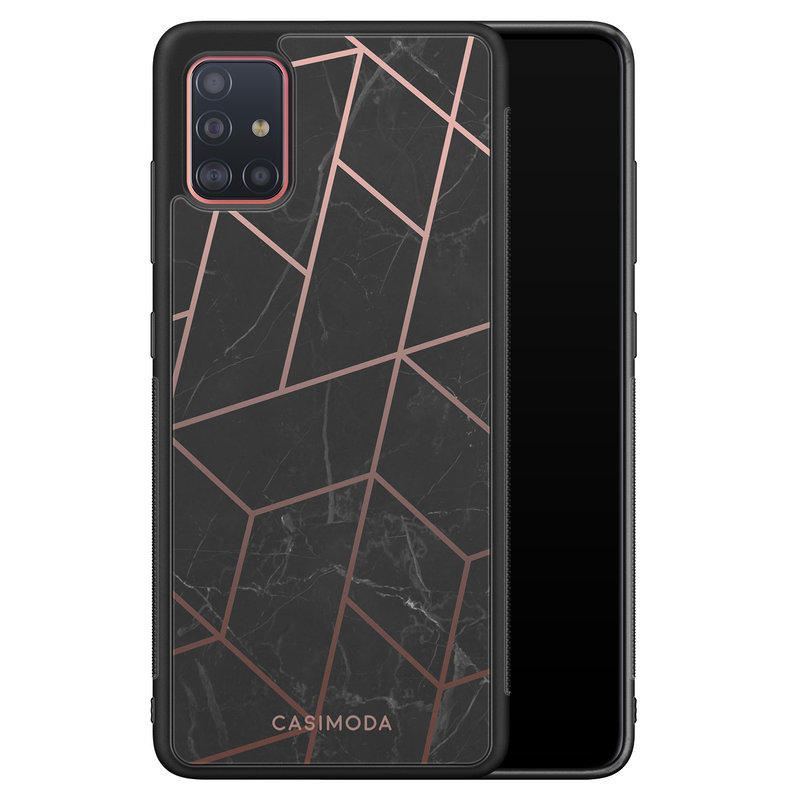 Casimoda Samsung Galaxy A71 hoesje - Marble grid