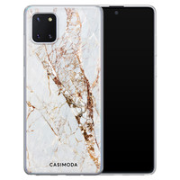 Casimoda Samsung Galaxy Note 10 Lite siliconen hoesje - Marmer goud