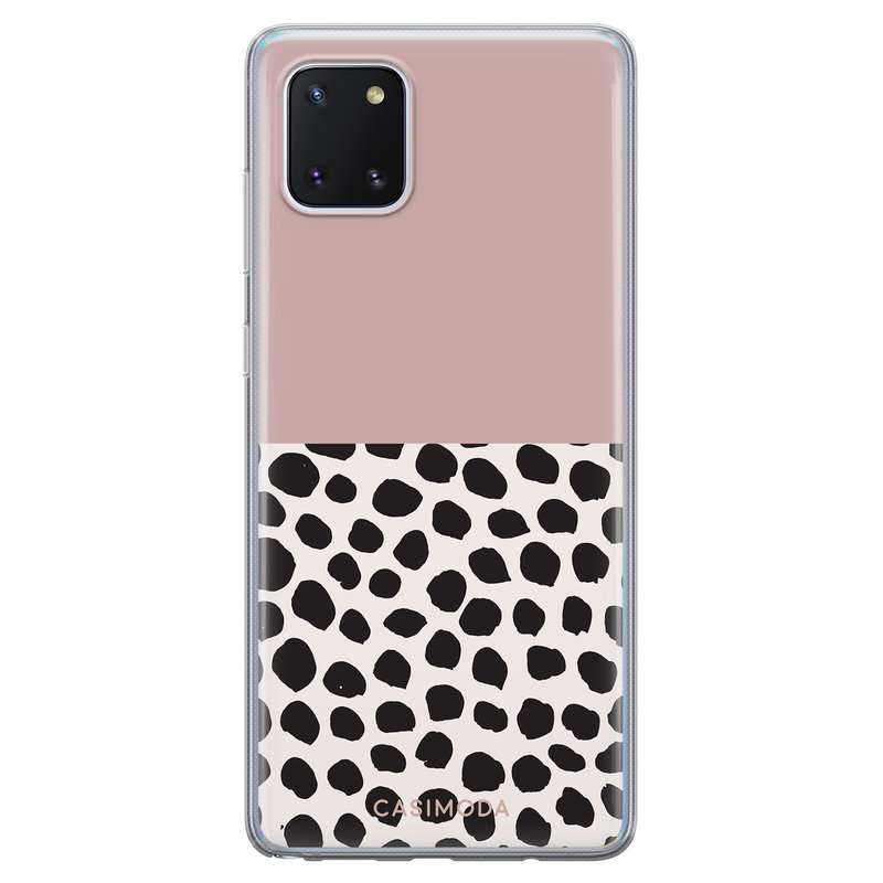 Casimoda Samsung Galaxy Note 10 Lite siliconen hoesje - Pink dots