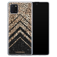 Casimoda Samsung Galaxy Note 10 Lite siliconen hoesje - Chevron luipaard