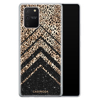 Casimoda Samsung Galaxy S10 Lite siliconen hoesje - Chevron luipaard