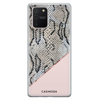 Casimoda Samsung Galaxy S10 Lite siliconen hoesje - Snake print