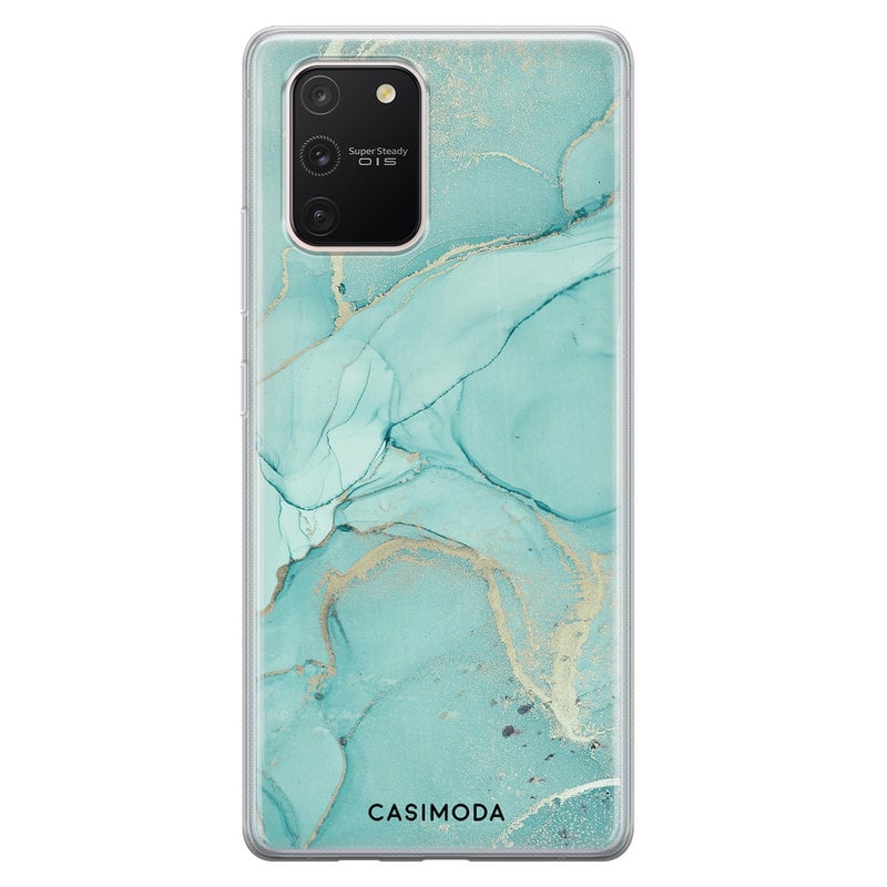 Casimoda Samsung Galaxy S10 Lite siliconen hoesje - Touch of mint