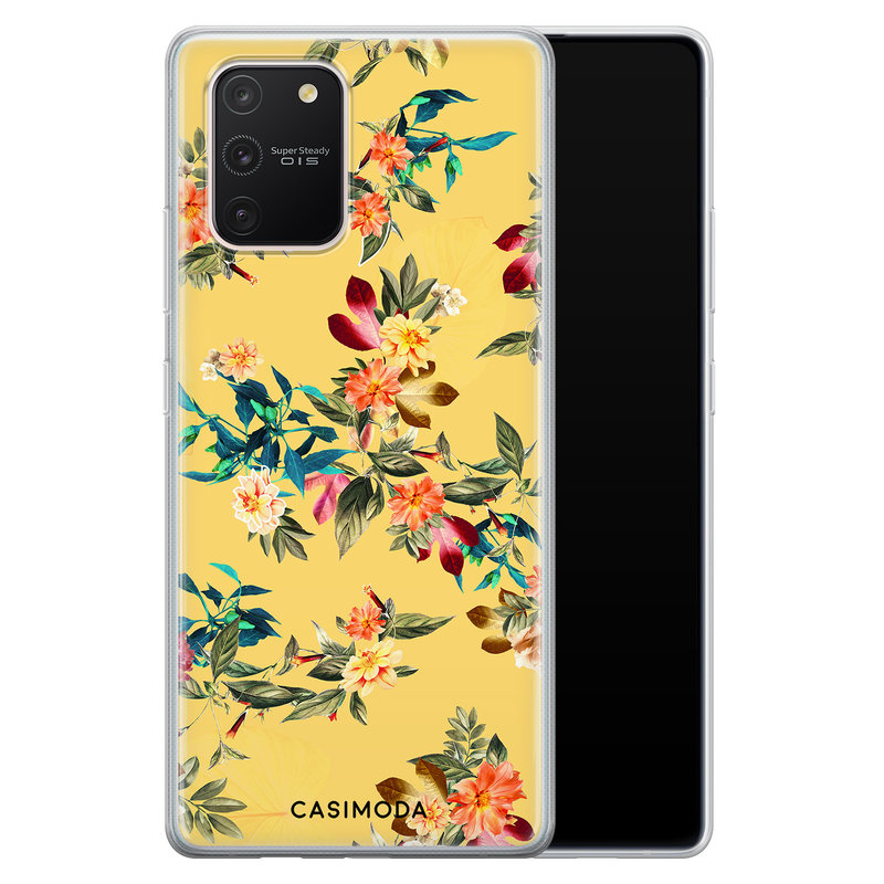 Casimoda Samsung Galaxy S10 Lite siliconen hoesje - Floral days