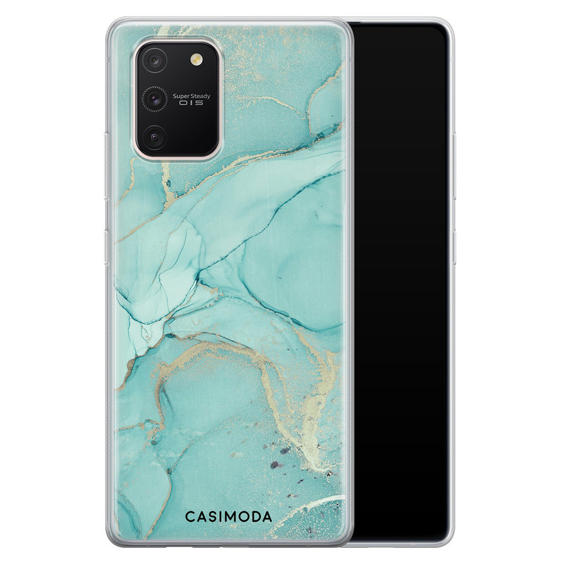 Casimoda Samsung Galaxy S10 Lite siliconen hoesje - Touch of mint