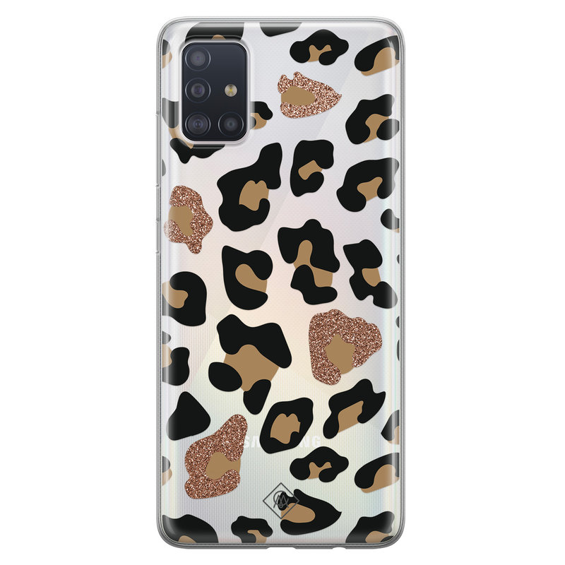 Casimoda Samsung Galaxy A51 transparant hoesje - Leopard