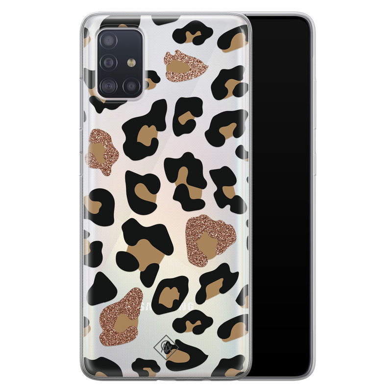 Casimoda Samsung Galaxy A51 transparant hoesje - Leopard