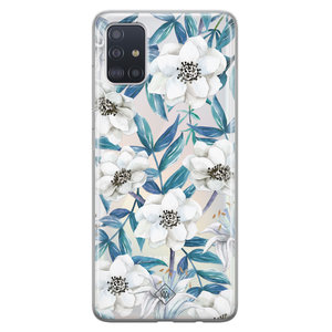 Casimoda Samsung Galaxy A51 transparant hoesje - Touch of flowers