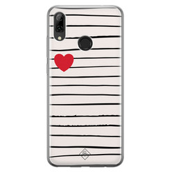 Casimoda Huawei P Smart 2019 siliconen hoesje - Heart queen