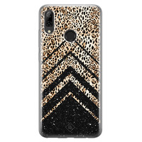 Casimoda Huawei P Smart 2019 siliconen hoesje - Chevron luipaard