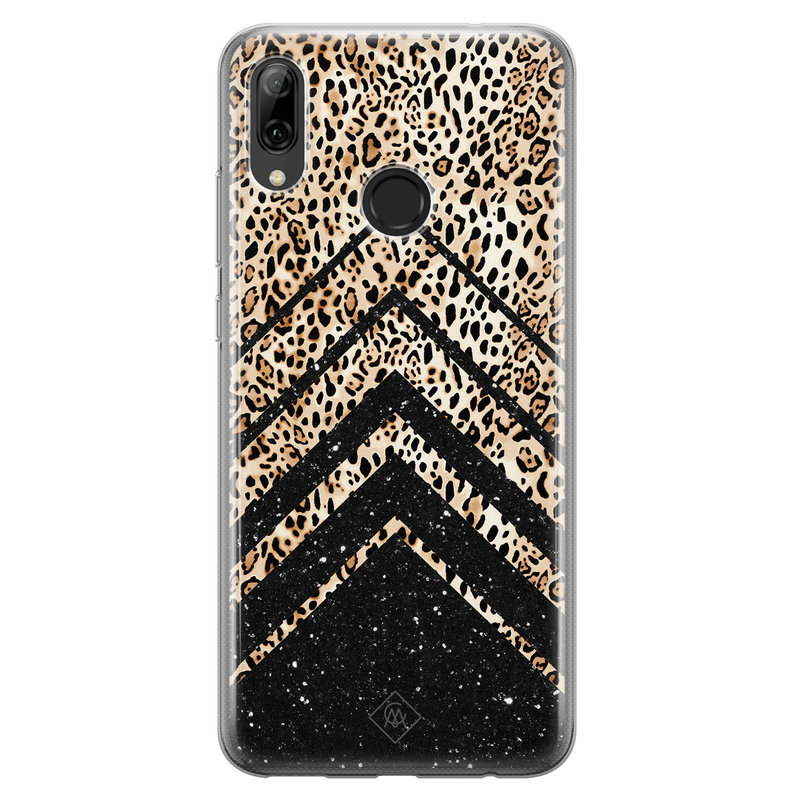 Casimoda Huawei P Smart 2019 siliconen hoesje - Chevron luipaard