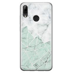 Casimoda Huawei P Smart 2019 siliconen hoesje - Marmer mint mix