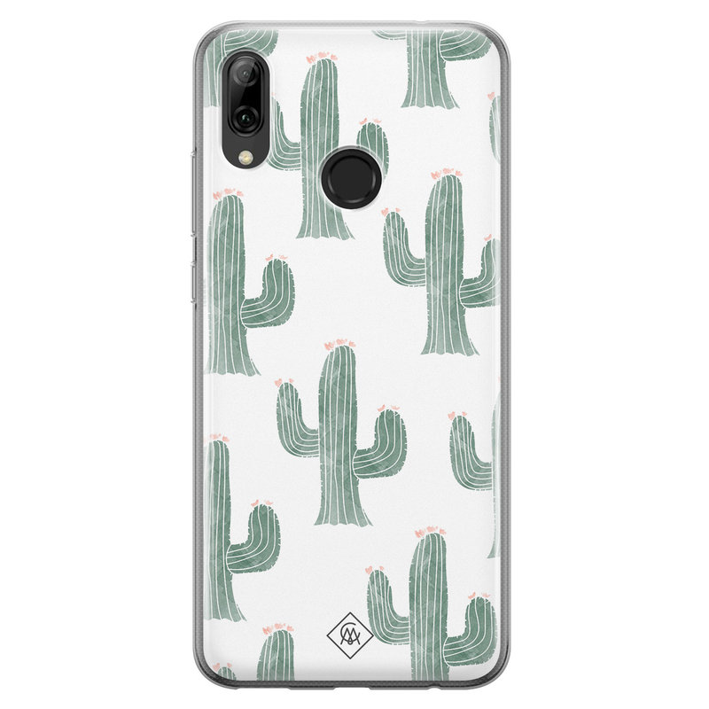 Casimoda Huawei P Smart 2019 siliconen telefoonhoesje - Cactus print