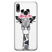 Casimoda Huawei P Smart 2019 siliconen telefoonhoesje - Giraffe