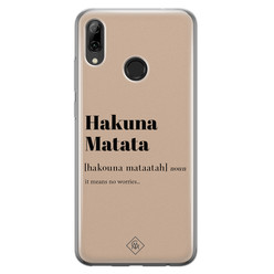 Casimoda Huawei P Smart 2019 siliconen hoesje - Hakuna matata