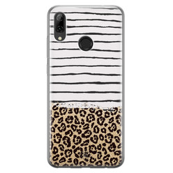 Casimoda Huawei P Smart 2019 siliconen hoesje - Leopard lines