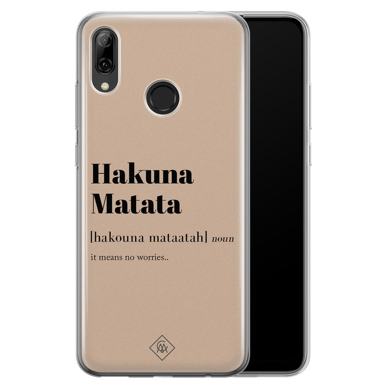 Casimoda Huawei P Smart 2019 siliconen hoesje - Hakuna matata