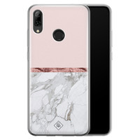 Casimoda Huawei P Smart 2019 siliconen telefoonhoesje - Rose all day