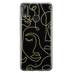 Casimoda Huawei P Smart 2019 siliconen hoesje - Abstract faces