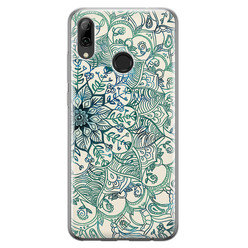 Casimoda Huawei P Smart 2019 siliconen hoesje - Mandala blauw