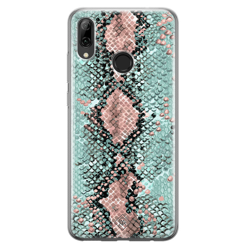 Casimoda Huawei P Smart 2019 siliconen hoesje - Snake pastel